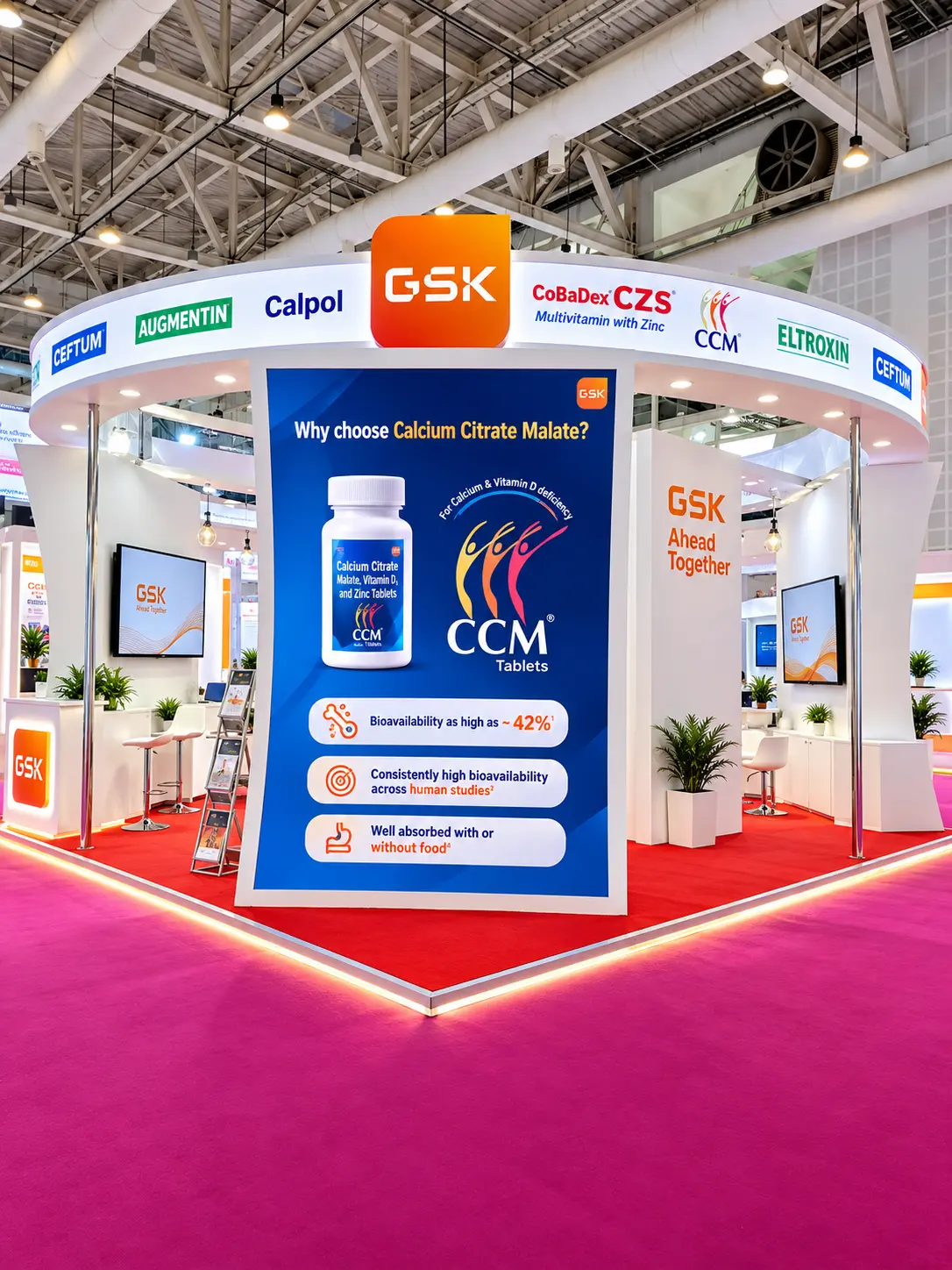Creative exhibition stall design — island booth