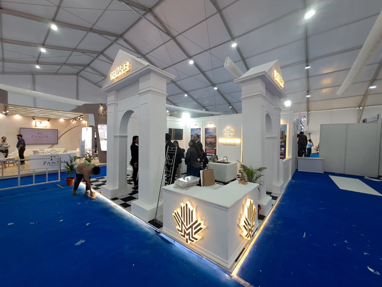Completed exhibition stand build
