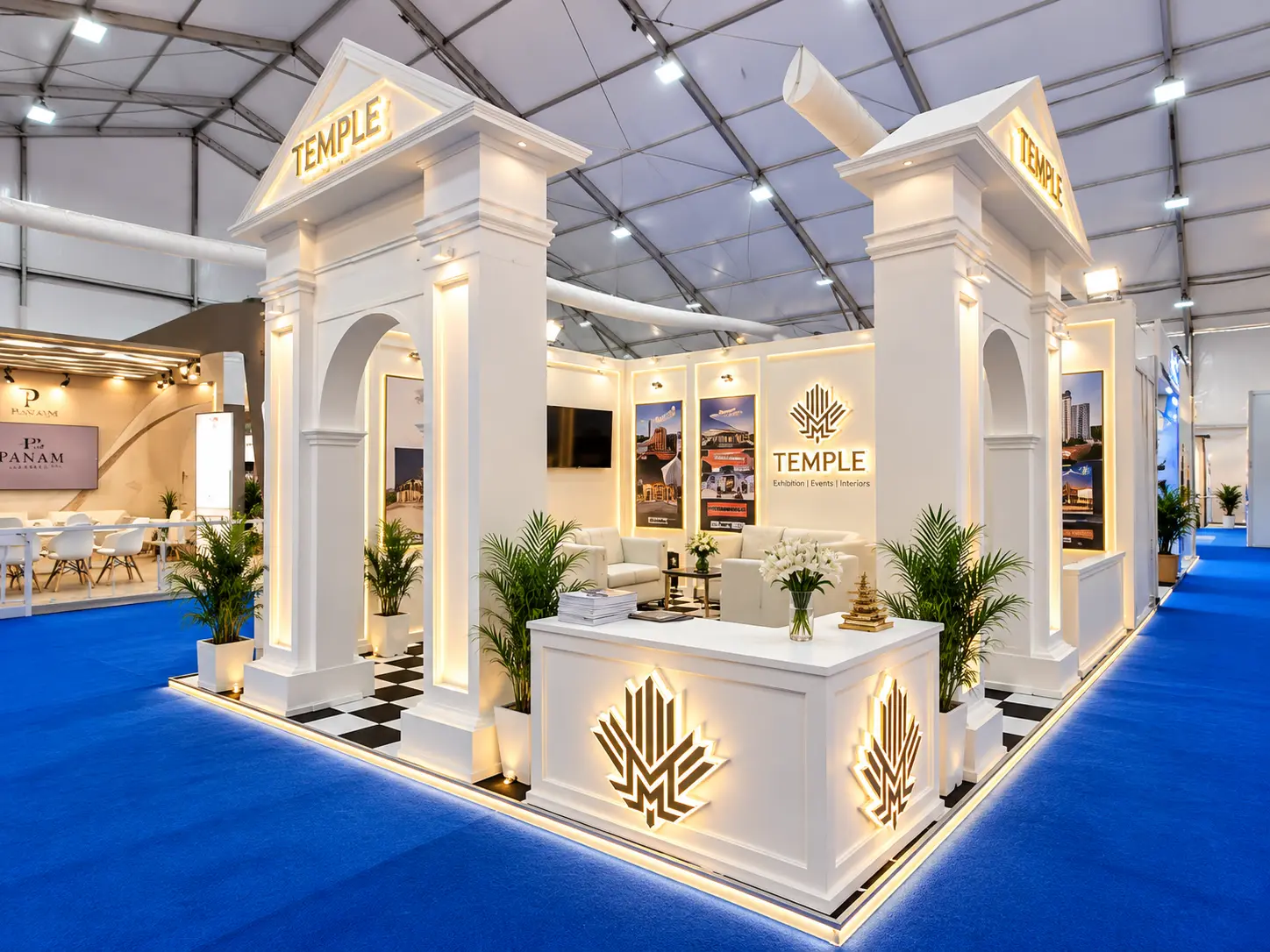 Exhibition stand at trade show