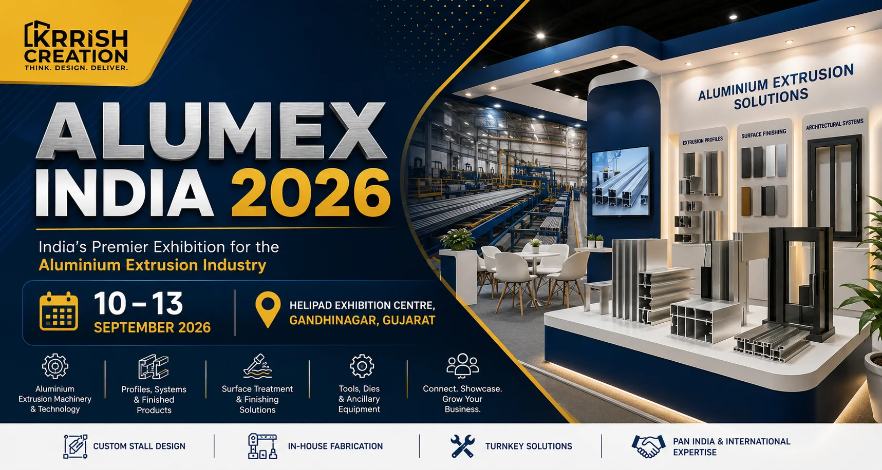 Alumex India 2026 exhibition stall design & fabrication