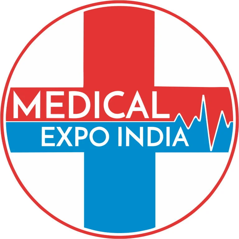 Medical Expo 2026 official logo — Brilliant Convention Centre Indore healthcare trade show