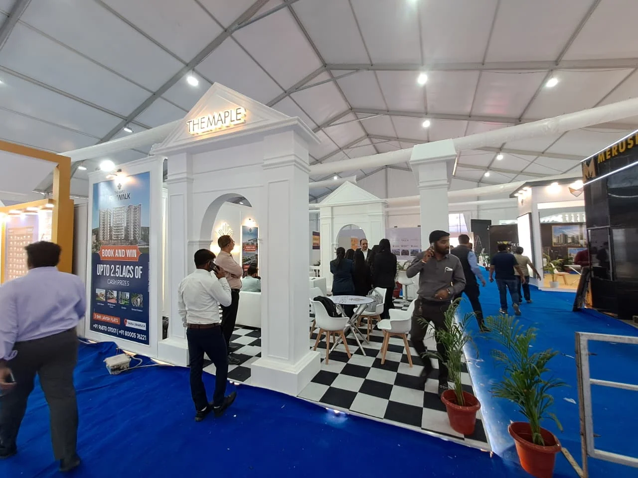 Turnkey trade show booth contractor for Medical Expo 2026 Brilliant Convention Centre Indore Madhya Pradesh
