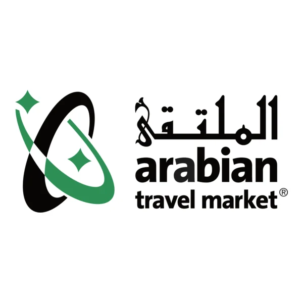 Arabian Travel Market 2026 official logo — Dubai World Trade Centre travel and tourism trade show