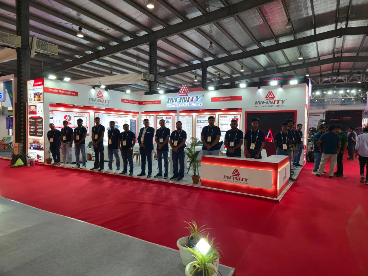 Custom industrial exhibition stall design for HIMTEX 2026 at HITEX Exhibition Centre Hyderabad