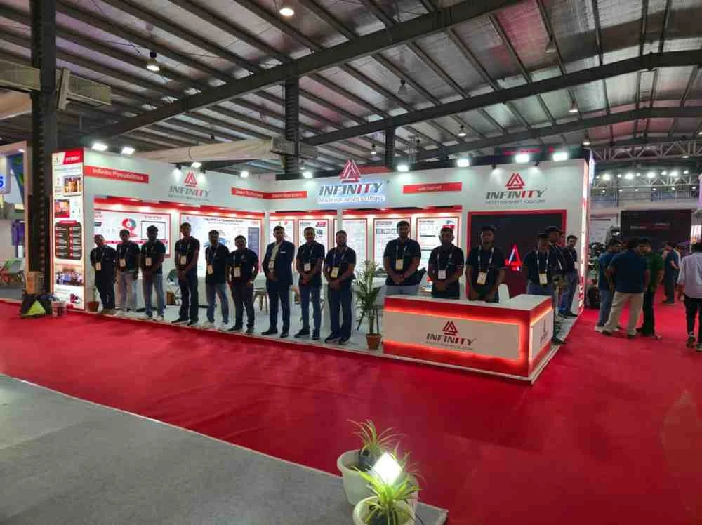 Custom healthcare exhibition stall design for India Health 2026 at Hall 6 Bharat Mandapam New Delhi