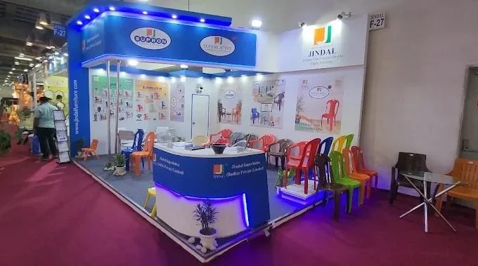 Exhibition booth fabrication for AV and technology brands at InfoComm India 2026 JWCC Mumbai
