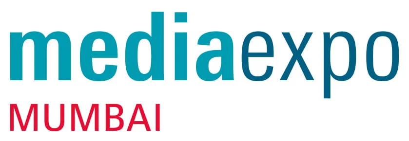 Media Expo Delhi 2026 official logo — Bharat Mandapam signage and printing exhibition