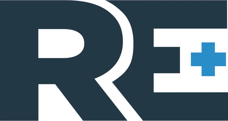 RE+ 2026 official logo — Las Vegas Convention Center clean energy exhibition