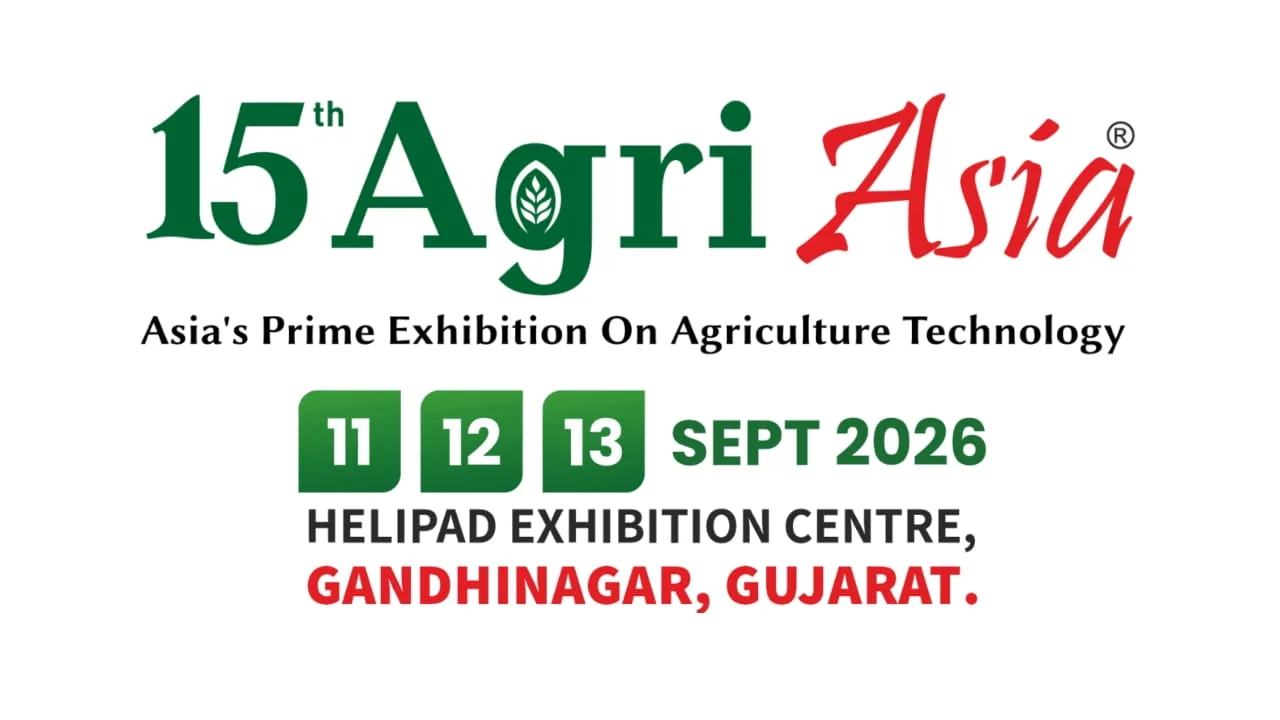 Agri Asia 2026 official logo — Helipad Exhibition Centre Gandhinagar