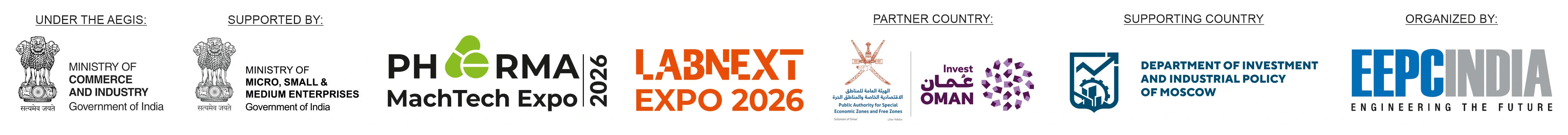 Pharma MachTech LabNext Expo 2026 official logo — pharma exhibition New Delhi