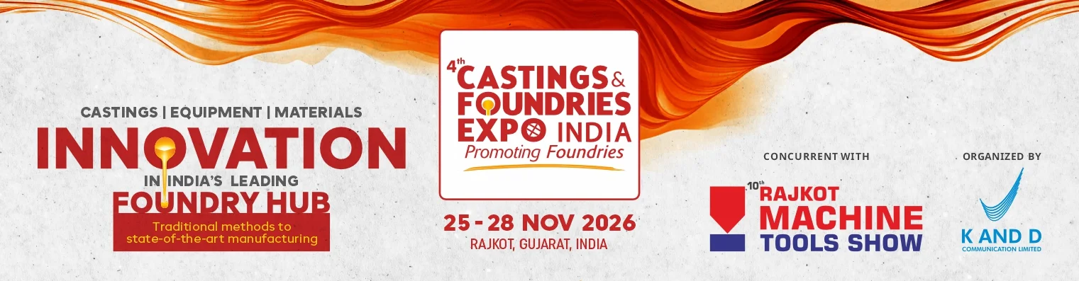 4th castings foundries expo 2026 exhibition stall design and fabrication company logo