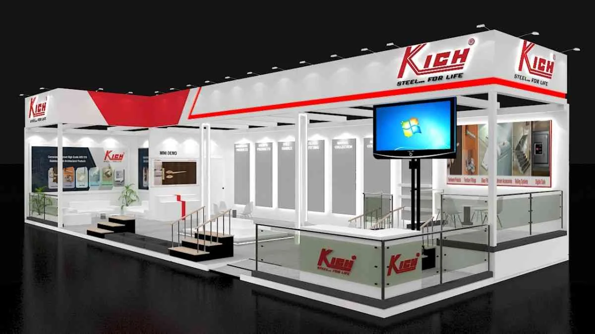 Welding technology exhibition booth fabrication and display