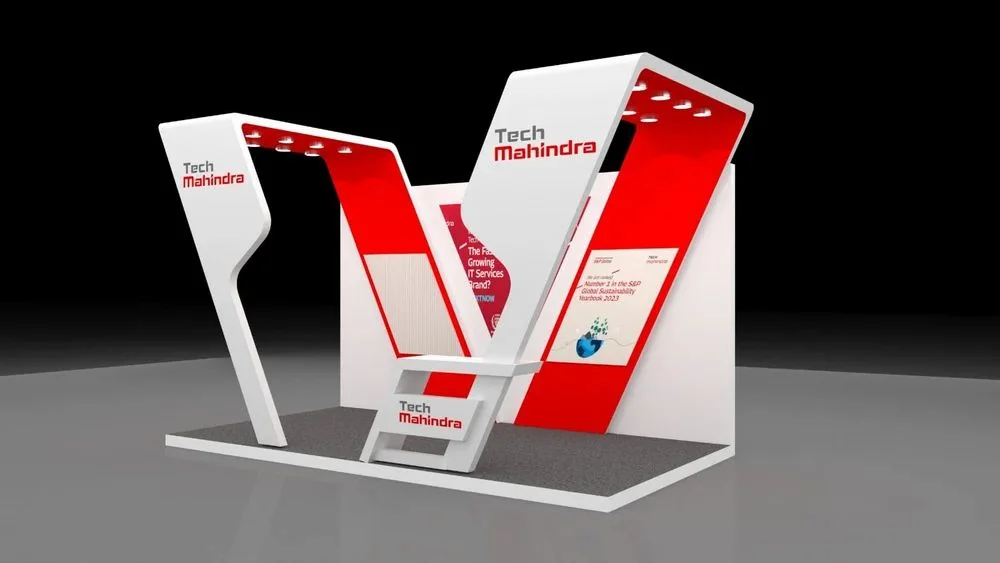 Tech Mahindra exhibition booth